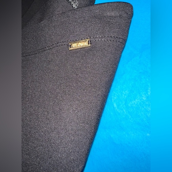 ST. JOHN Flat Front Black Pant M - Picture 7 of 8